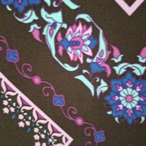 London Times purple geometric sheath shift dress, size 12 - Picture 7 of 8